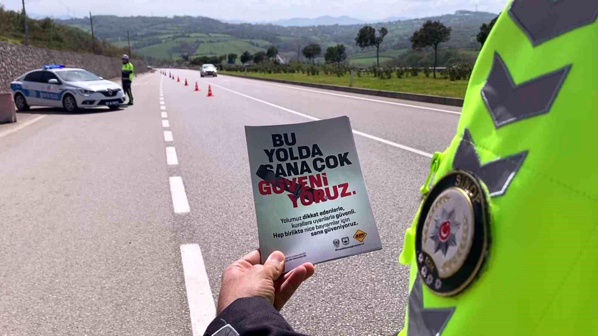 Sinop\'ta Ramazan Bayramı trafik denetimleri