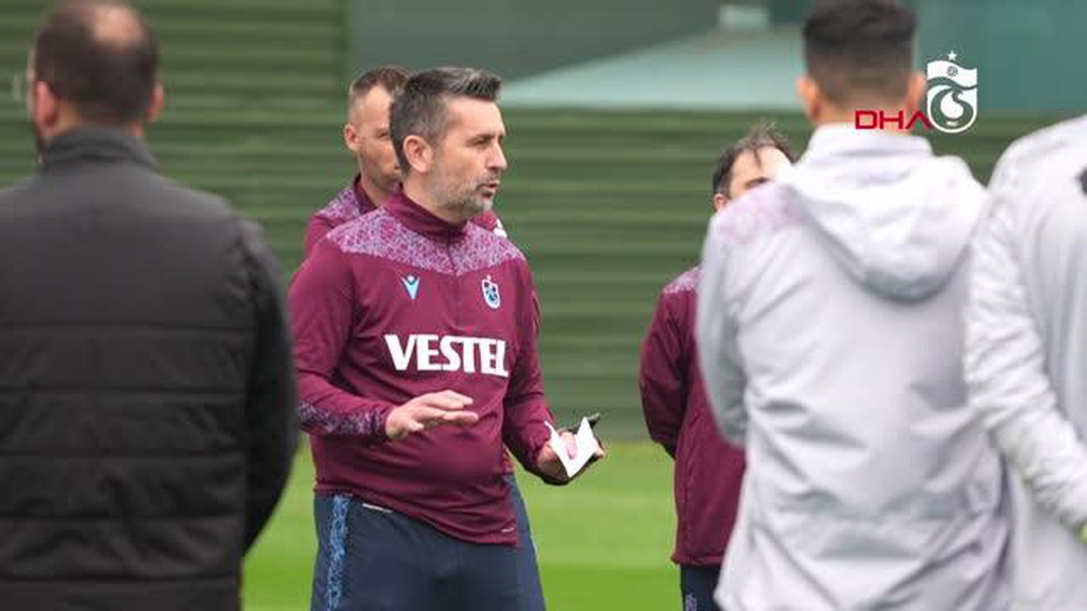 Trabzonspor\'un yeni teknik direktörü Nenad Bjelica ilk idmanına çıktı