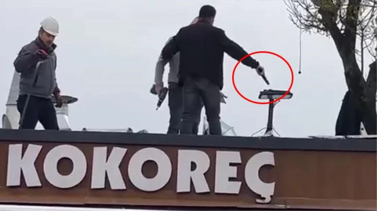 Üsküdar\'daki kaçak kafeyi yıkmak isteyen İBB ekiplerine silah çektiler