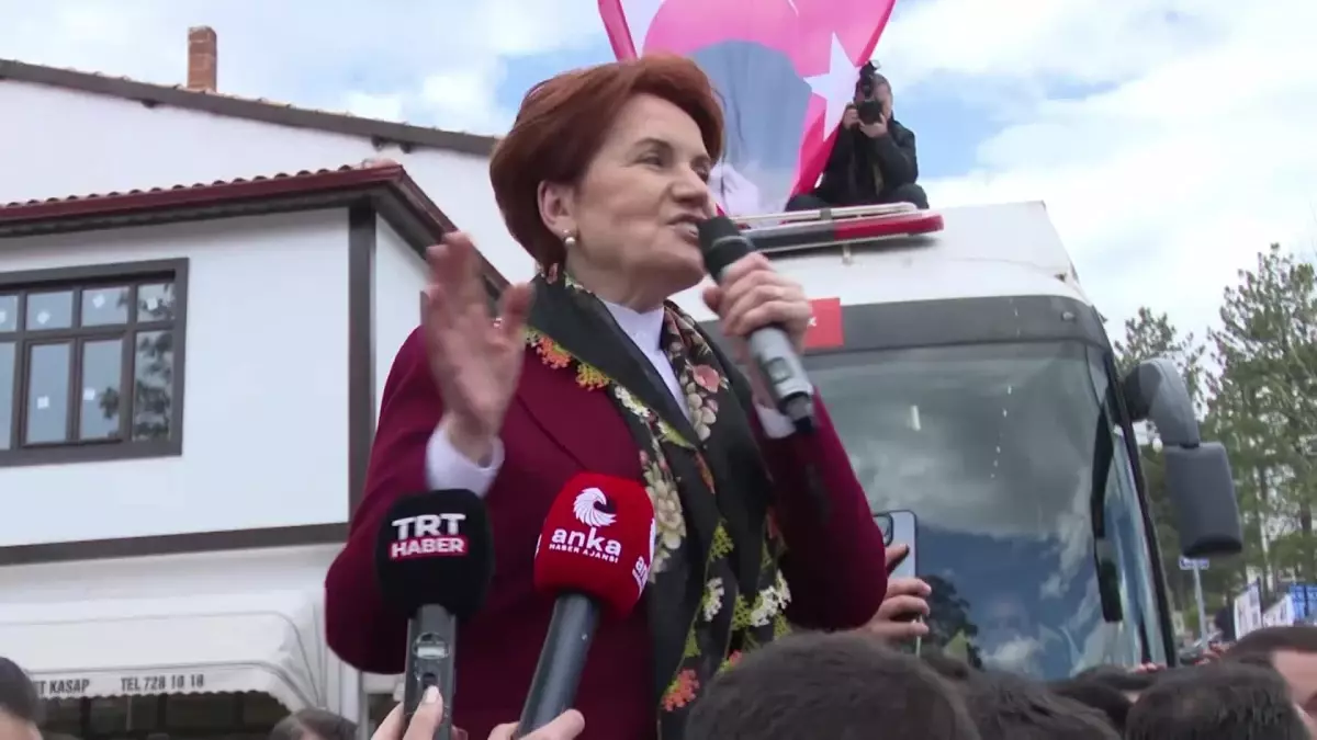 İYİ Parti Genel Başkanı Meral Akşener Güdül\'de konuştu