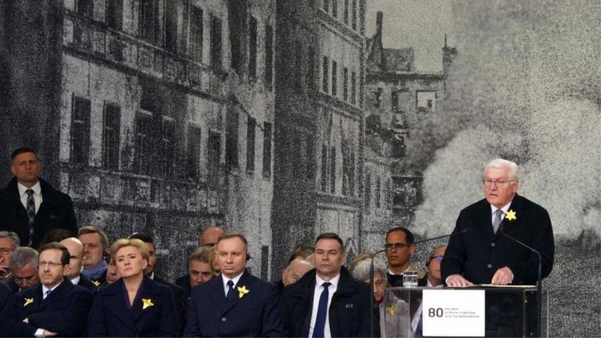 Almanya Cumhurbaşkanı Steinmeier, Varşova Gettosu anmasında Rusya\'nın Ukrayna\'yı işgalini Nazilere benzetti