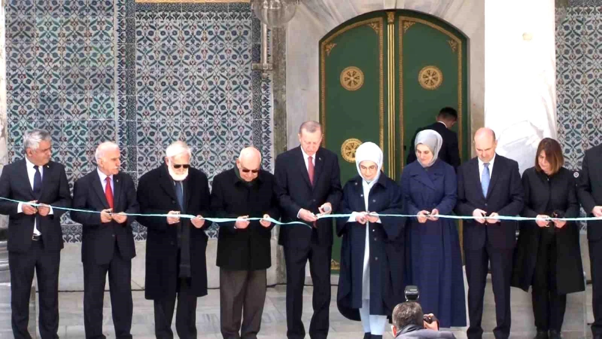 Cumhurbaşkanı Erdoğan, Topkapı Sarayı\'nda restorasyonu tamamlanan alanların açılışını gerçekleştirdi