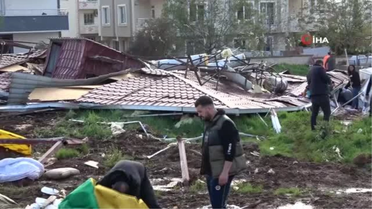 Fırtına deprem bölgesini vurdu: 1 ölü 4 yaralı