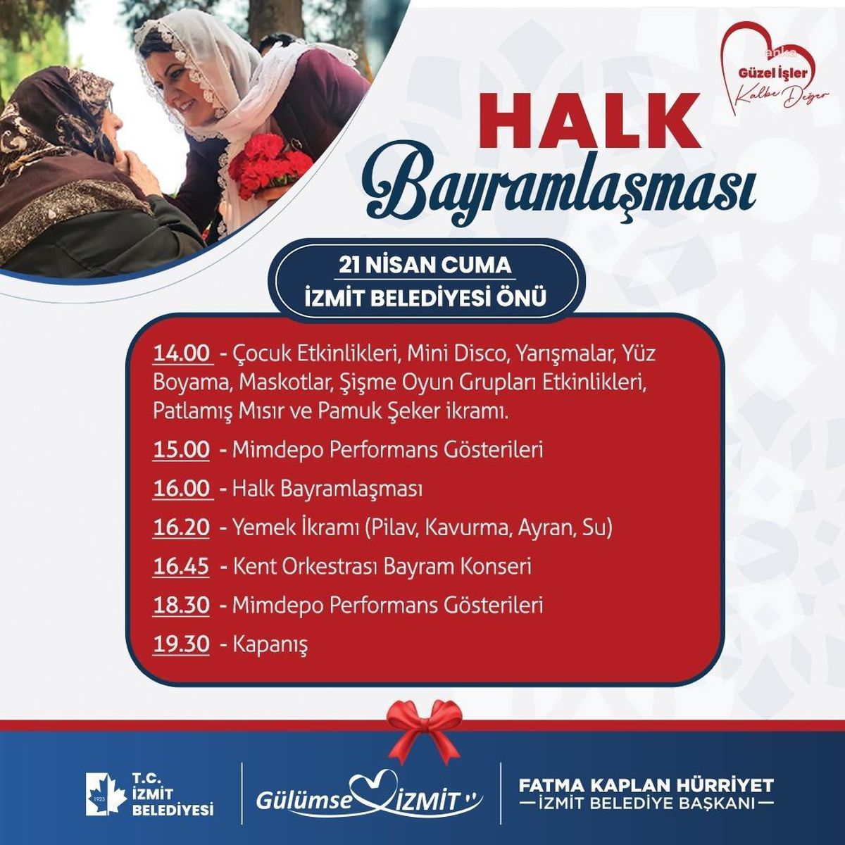 İzmit Belediyesi'nden Ramazan Bayramı'na Özel Program