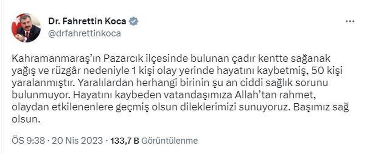 Kahramanmaraş\'ta hortum ve yağış: 1 ölü, 50 yaralı