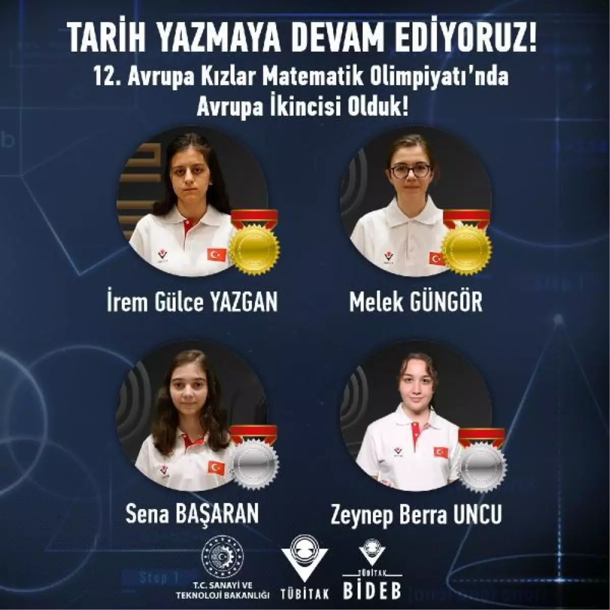 Türk öğrenciler Avrupa Kızlar Matematik Olimpiyatında büyük başarı elde etti