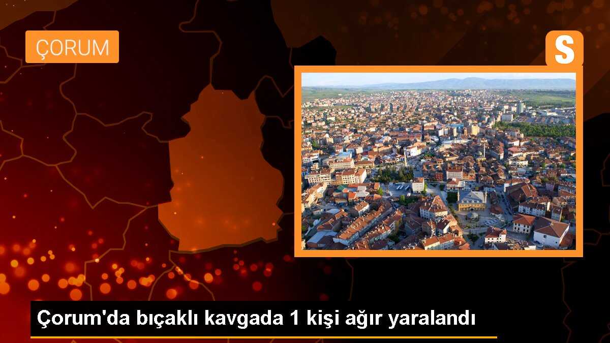 Çorum\'da Kavga: 1 Kişi Bıçaklandı