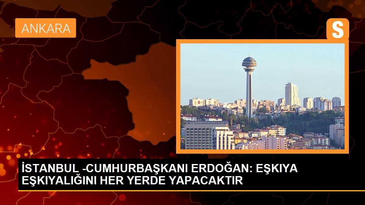 İSTANBUL -CUMHURBAŞKANI ERDOĞAN: EŞKIYA EŞKIYALIĞINI HER YERDE YAPACAKTIR