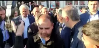 Depremzedelerden Davutoğlu'na tepki