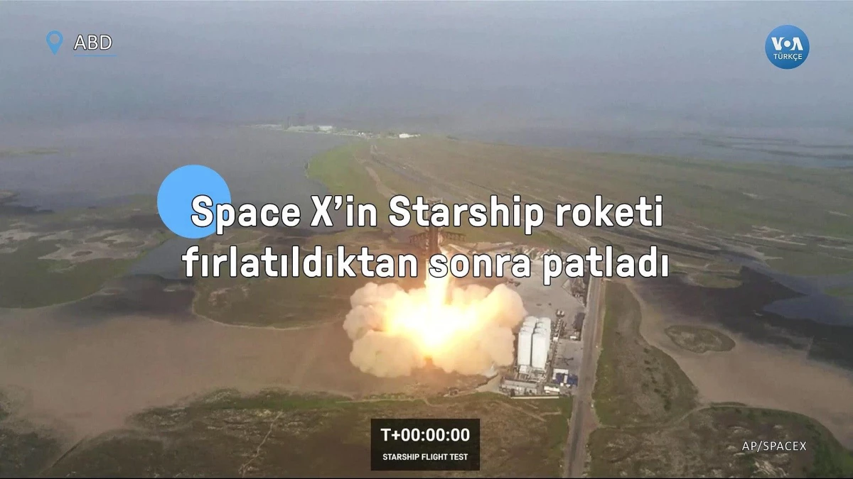 SpaceX\'in Starship Roketi Fırlatıldıktan Sonra Patladı