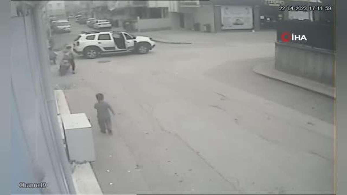 Cipin çocuğun üzerinden geçtiği kaza güvenlik kamerasında