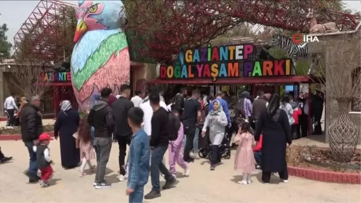 Gaziantep Hayvanat Bahçesinde Bayram Yoğunluğu