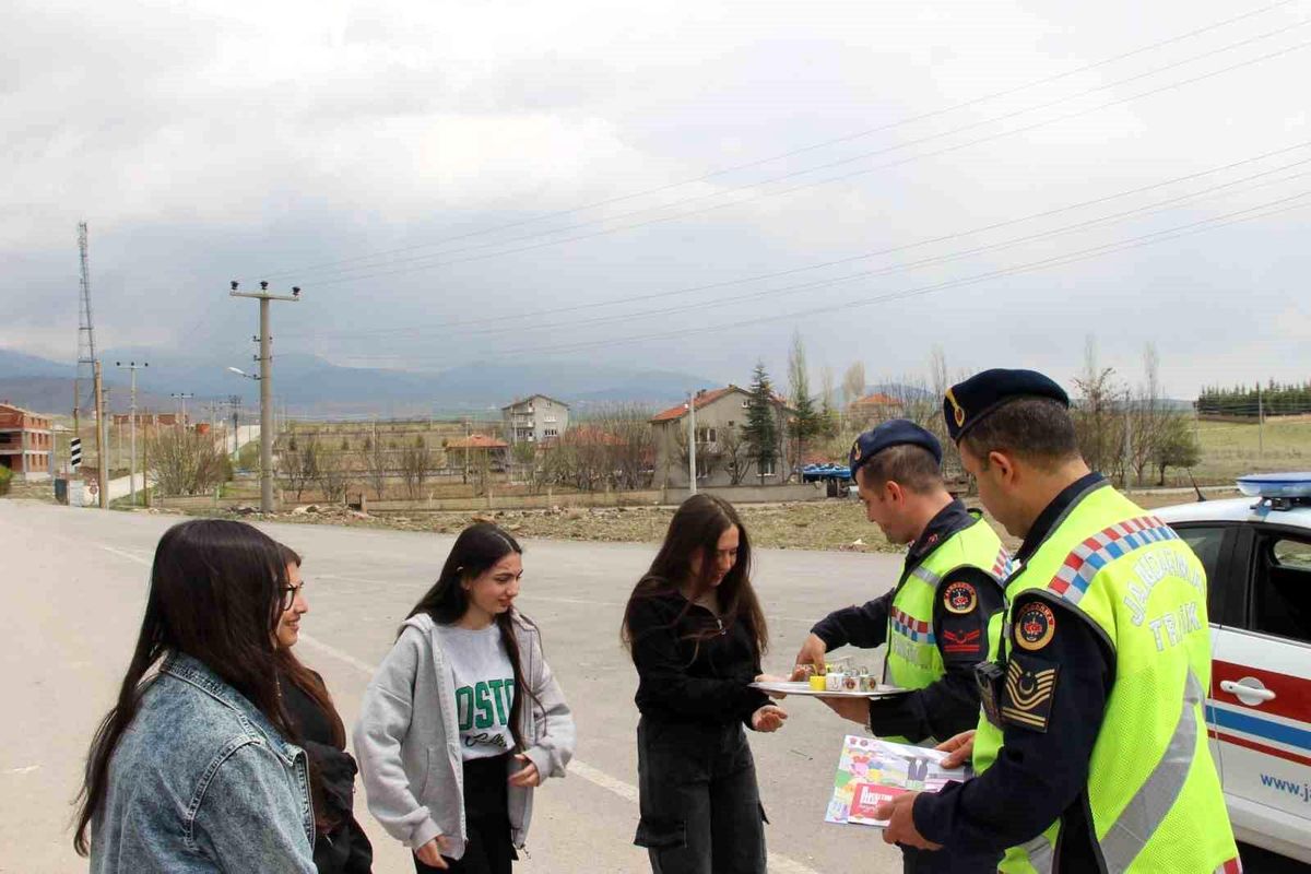 Bolvadin\'de Jandarma Ekipleri Trafik ve Asayiş Denetimi Yaptı