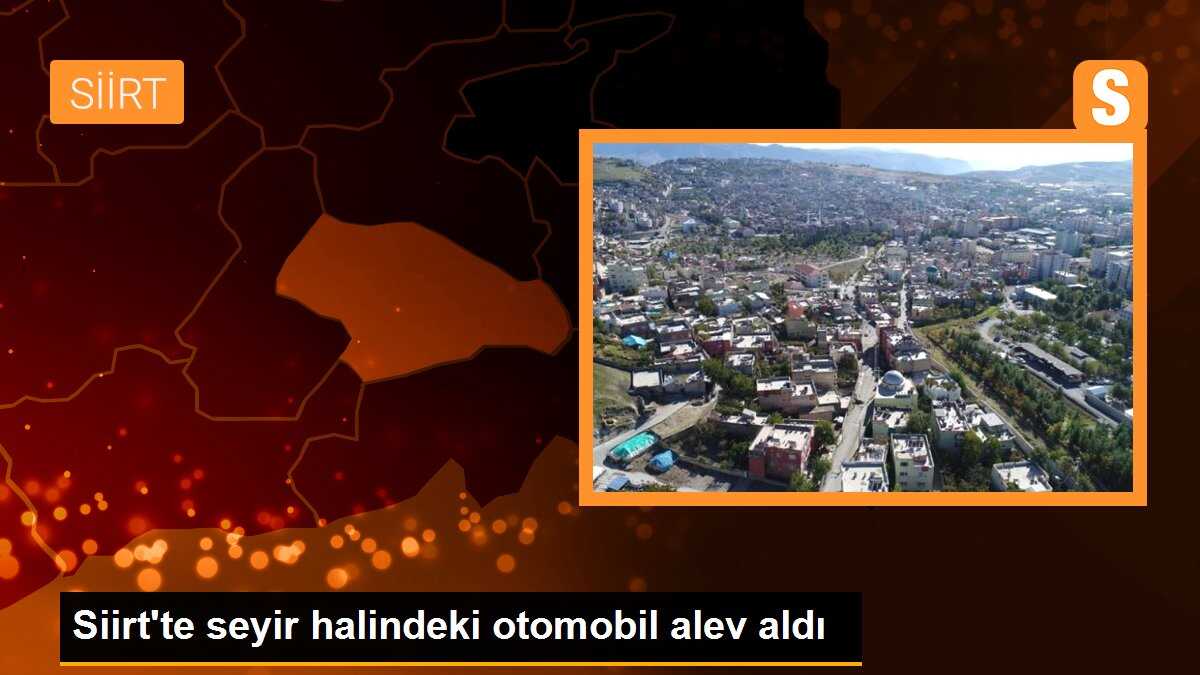 Siirt\'te Otomobil Alev Aldı