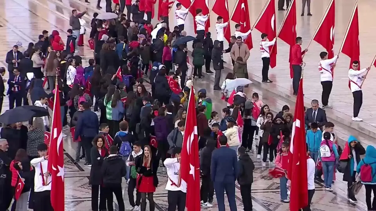 TBMM'nin 103. Yıl Dönümü ve 23 Nisan Ulusal Egemenlik ve Çocuk Bayramı Anıtkabir'de Kutlandı