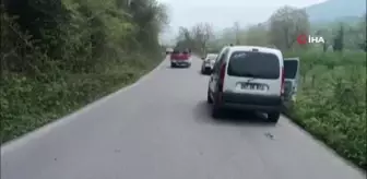 Alaplı'da tarım aracı ile otomobil çarpıştı: 2 yaralı