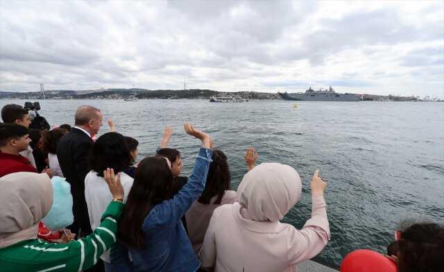 Cumhurbaşkanı Erdoğan: TCG Anadolu gemimizi İzmir'e uğurlayacağız, oradan gereken yerlere farklı mesajlar vereceğiz