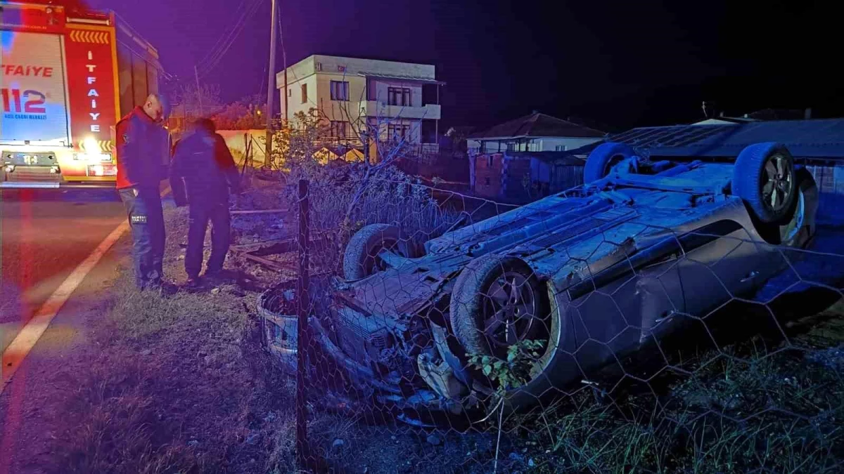 Balıkesir\'de Otomobil Takla Attı: Sürücü Yaralandı