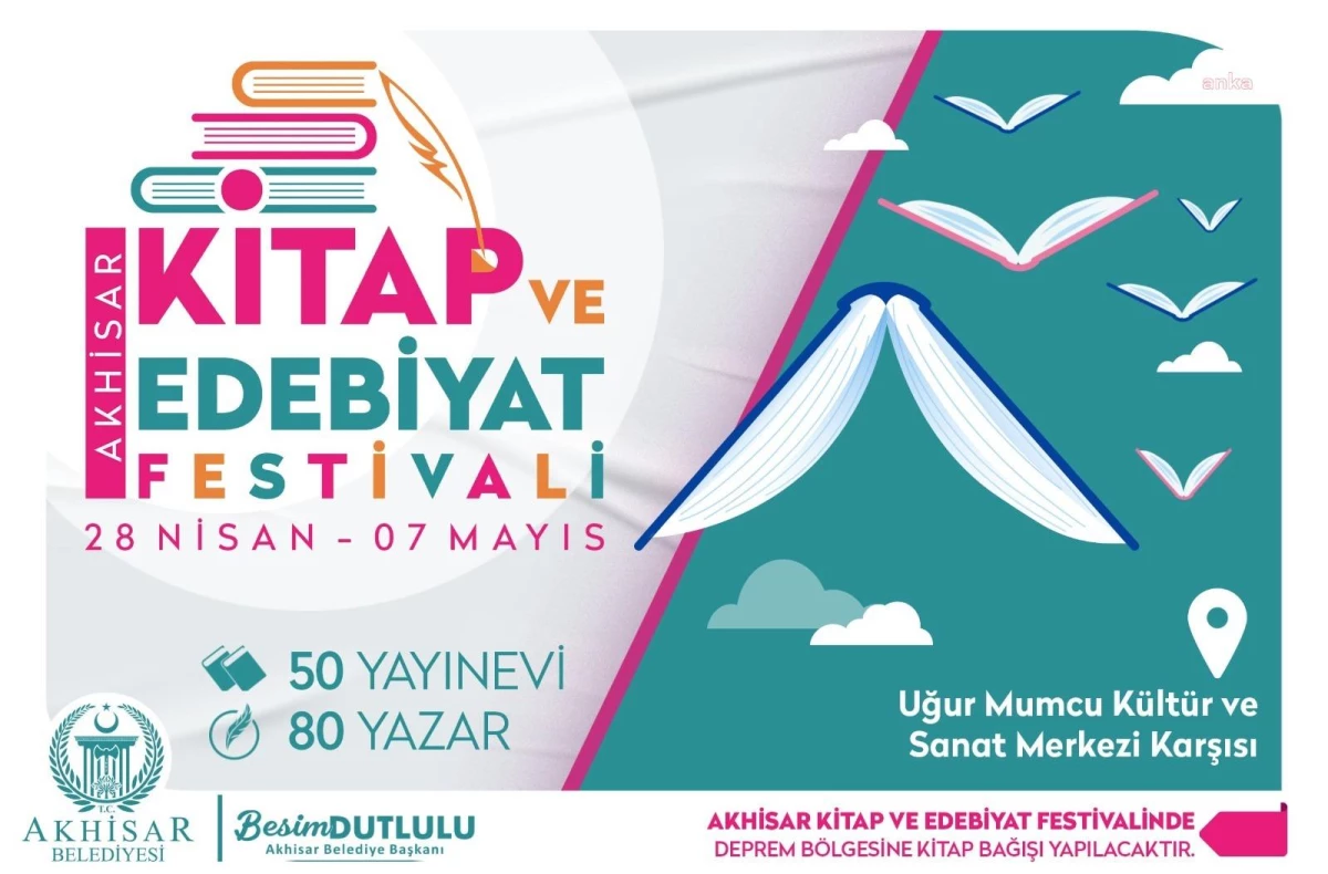 Akhisar Belediyesi\'nin Kitap ve Edebiyat Festivali Başlıyor