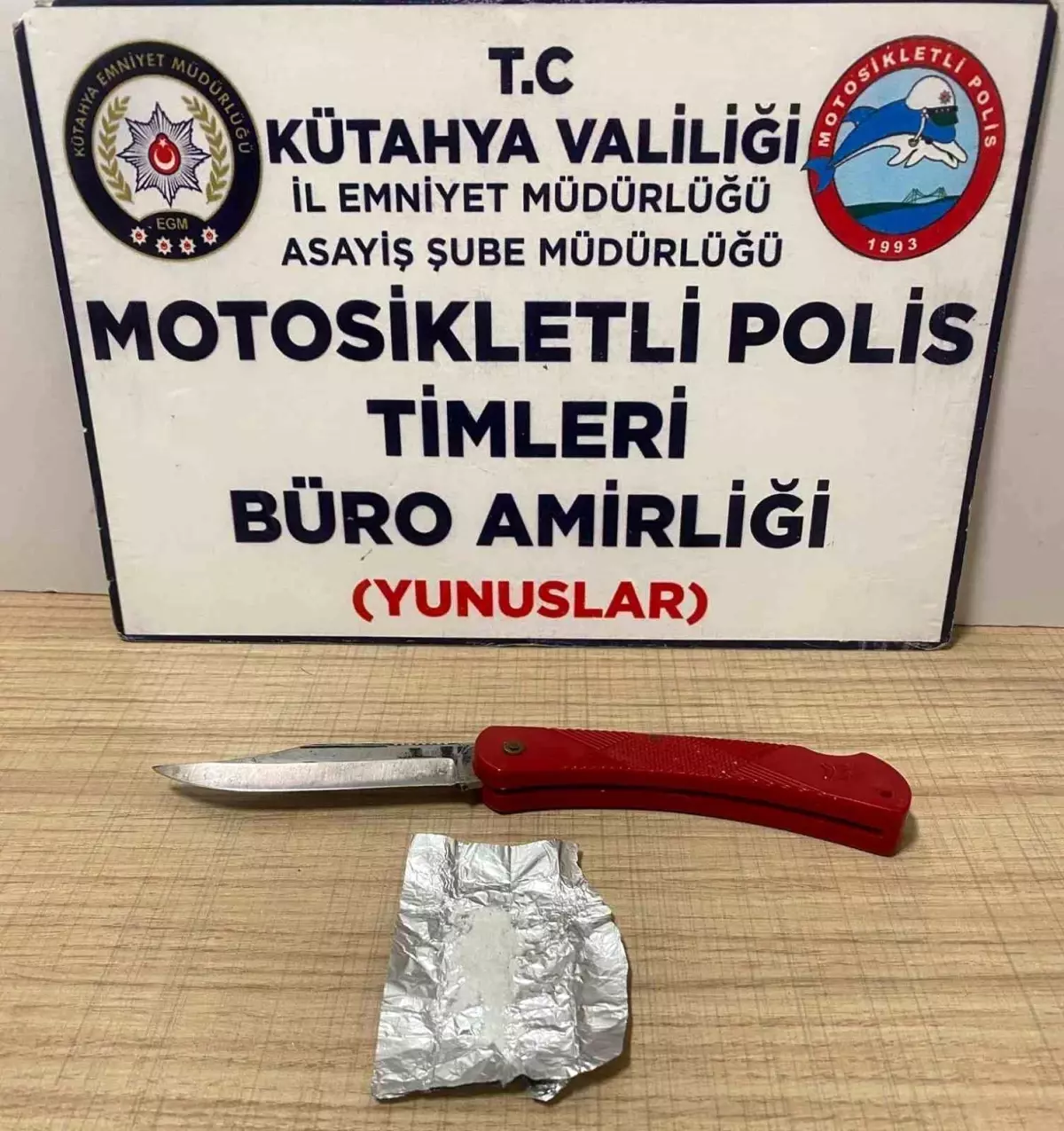 Kütahya\'da Motosikletli Polisler Uyuşturucu Taşıyan Şahsı Yakaladı