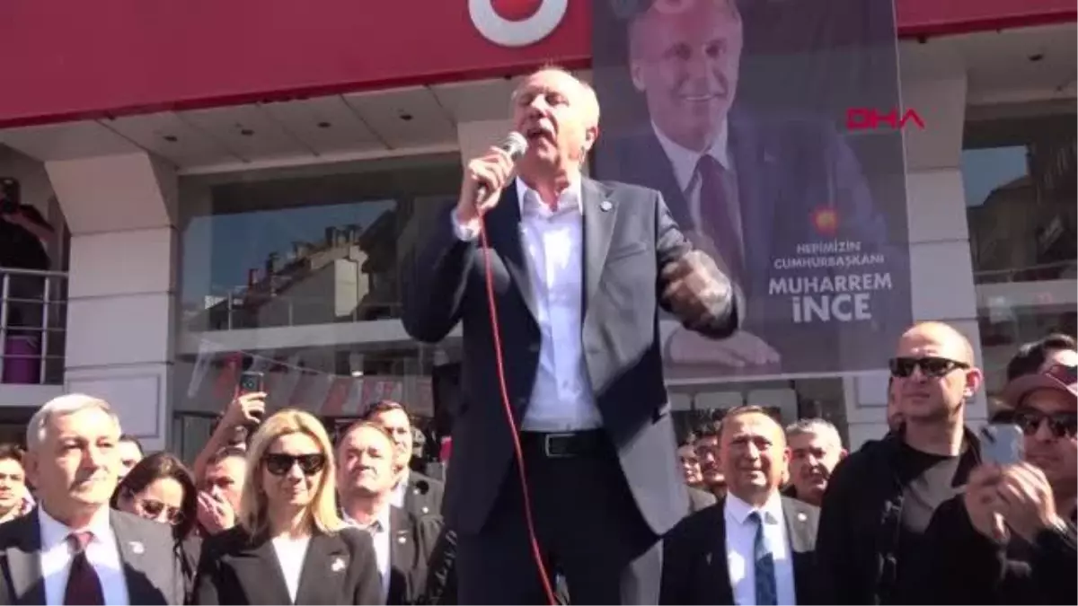 Muharrem İnce Memleket Partisi olarak huzur vadediyoruz