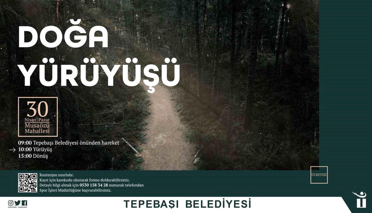 Tepebaşı Belediyesi Doğa Yürüyüşü Etkinliği