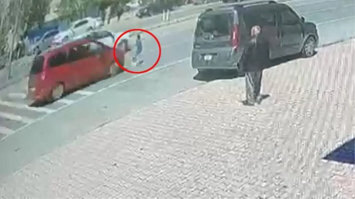 9 yaşındaki Aycan\'ın yaşamını yitirdiği korkunç kaza kamerada