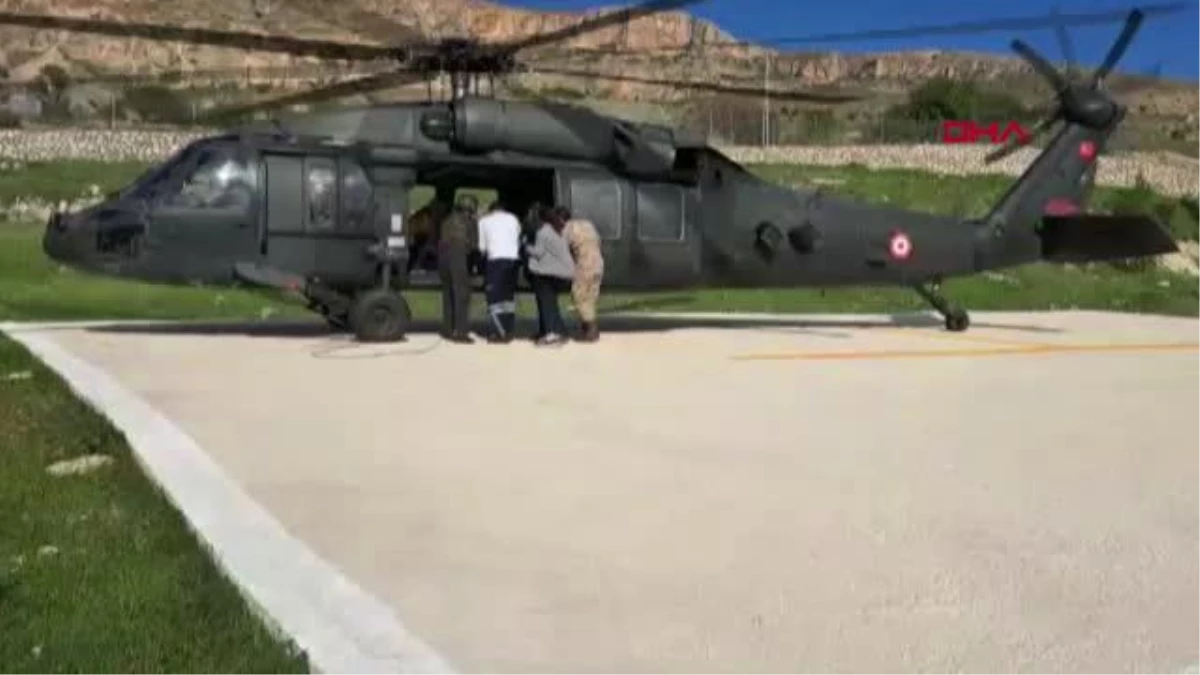 Tunceli\'de Kalp Krizi Geçiren Hastaya Askeri Helikopterle Sevk