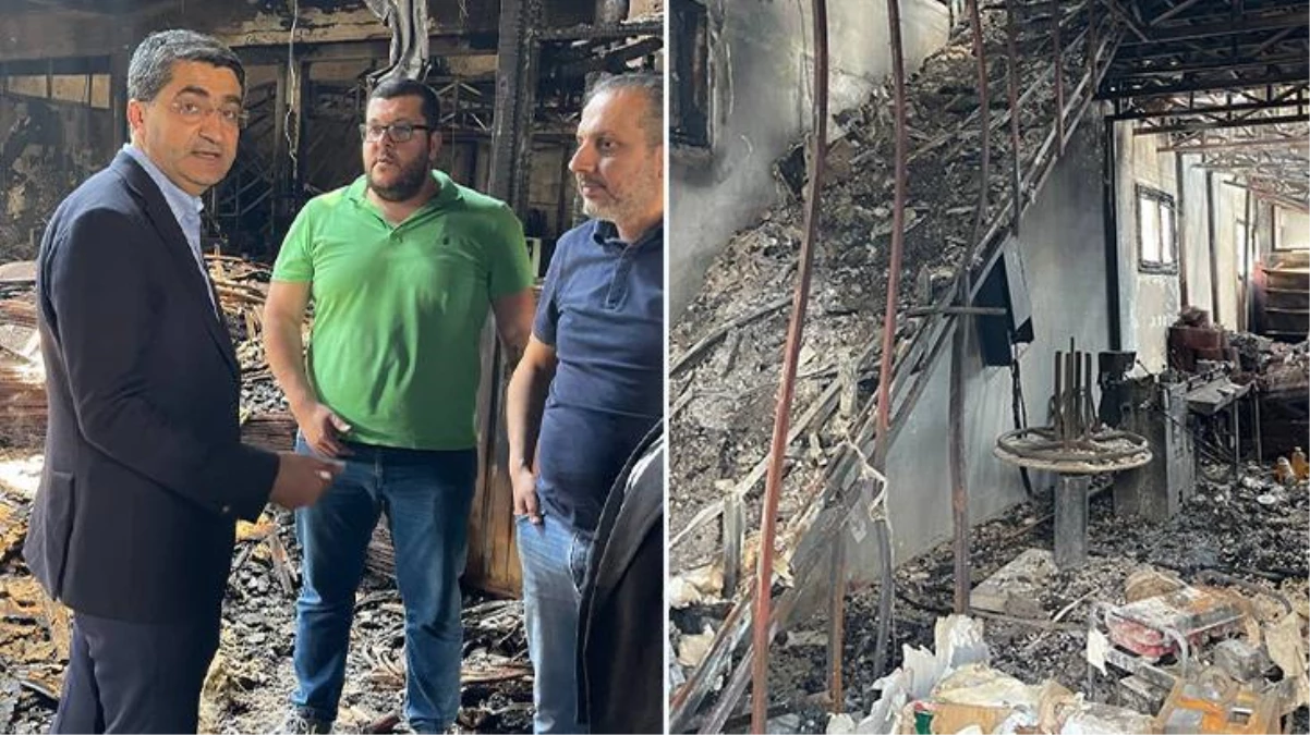 CHP milletvekili adayı Mehmet Emin Ekmen, Mersin\'de dükkanları kül olan esnafı ziyaret etti