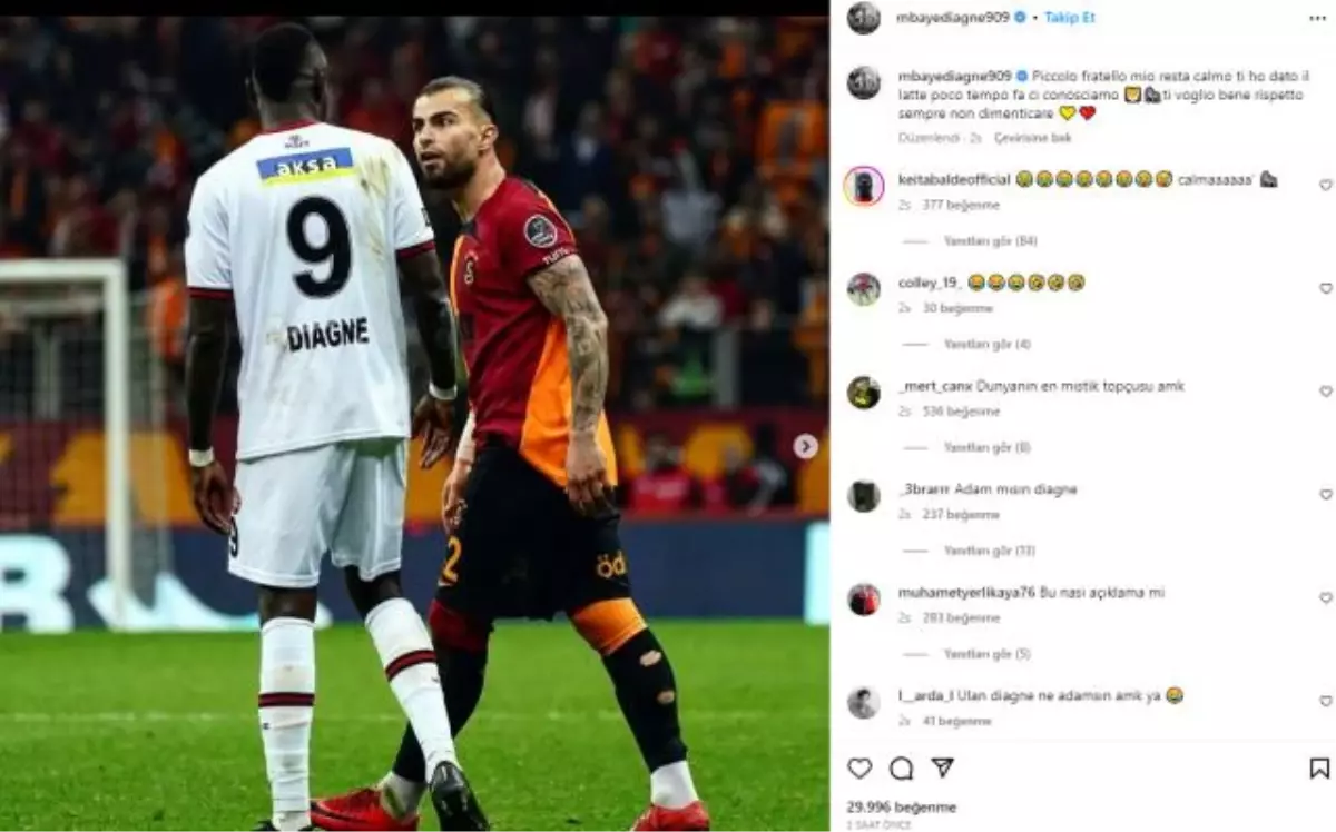 Diagne\'den ilginç Abdülkerim paylaşımı: Sana latte vermiştim