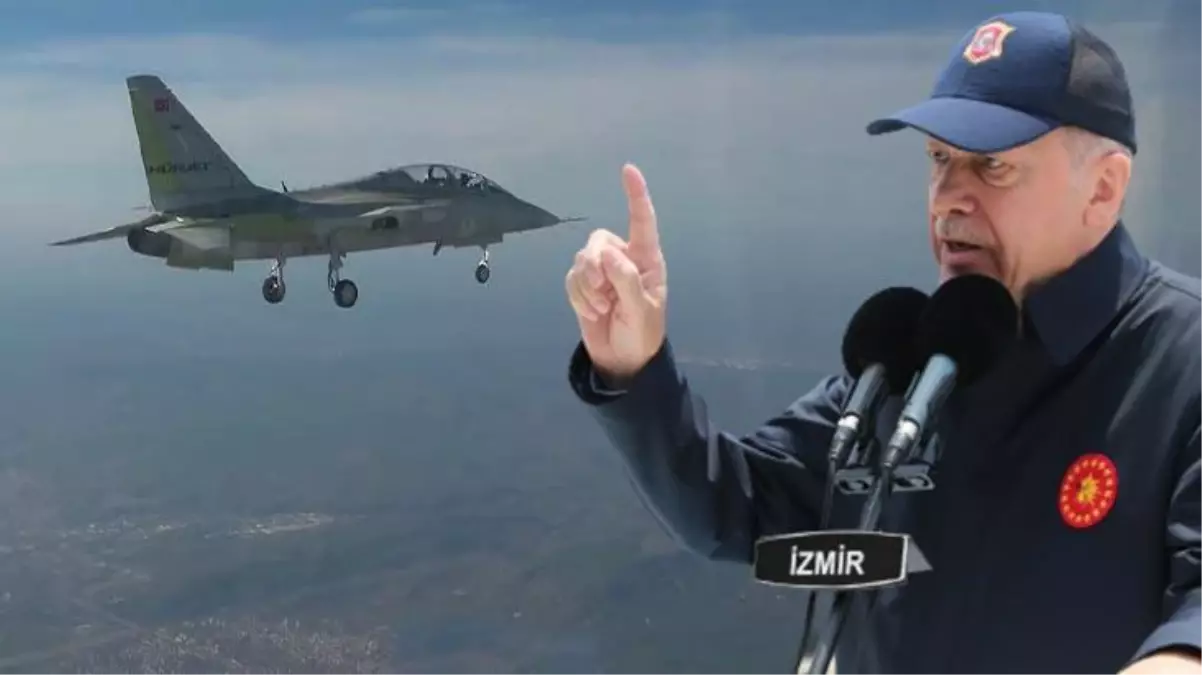 Hürjet ilk defa gökyüzünde! Cumhurbaşkanı Erdoğan\'dan tarihi uçuş için bu sözleri kullandı