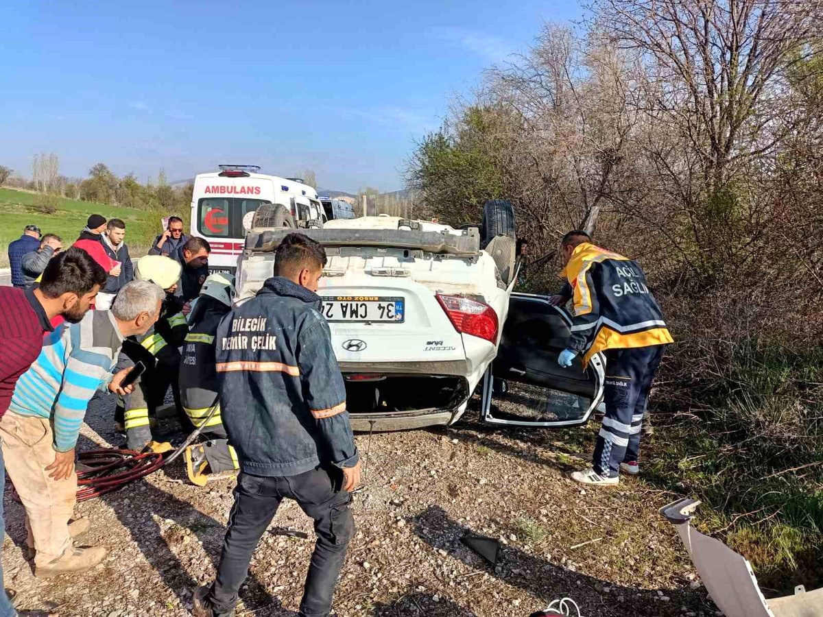 Konya\'da Kontrolden Çıkan Otomobilin Takla Atması Sonucu 1 Kişi Öldü, 2 Kişi Yaralandı