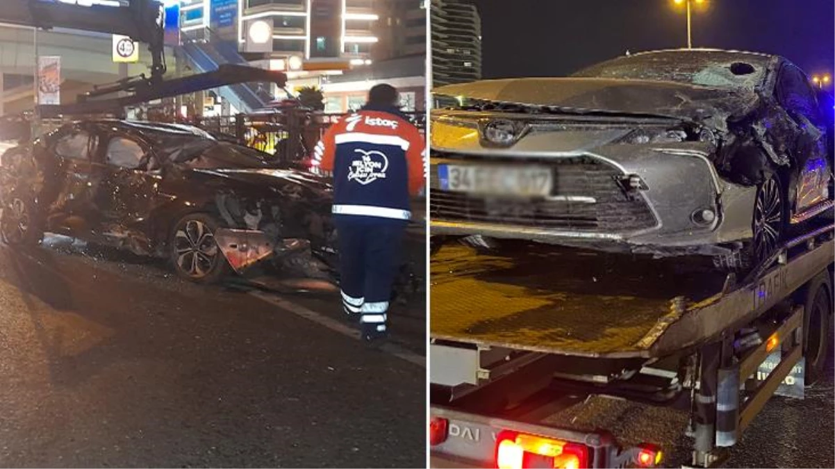 İstanbul\'da Zincirlikuyu\'da meydana gelen trafik kazasında 8 kişi yaralandı