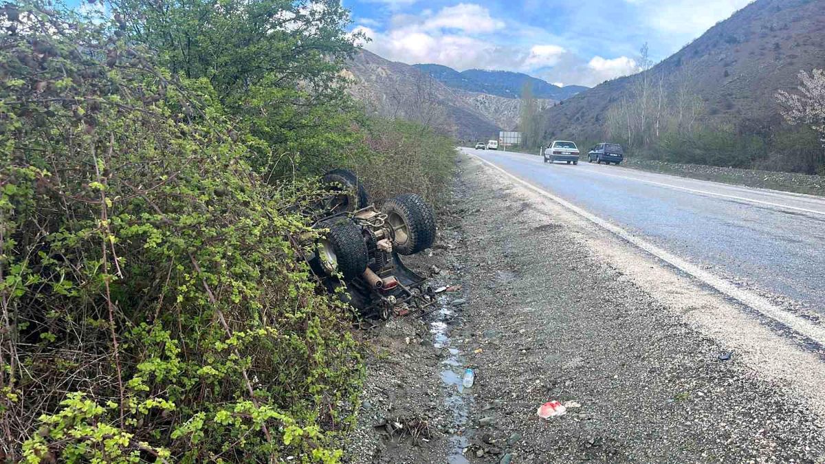 Kastamonu Tosya\'da ATV Kazası: Sürücü Yaralandı