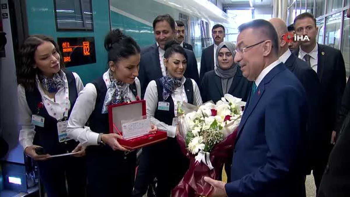 Fuat Oktay, Kırıkkale\'ye Yüksek Hızlı Trenle Yolculuk Yaptı