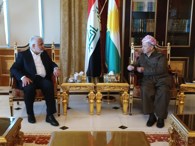 Hüda Par Genel Başkanı Yapıcıoğlu, Erbil'de Mesut Barzani ile Görüştü