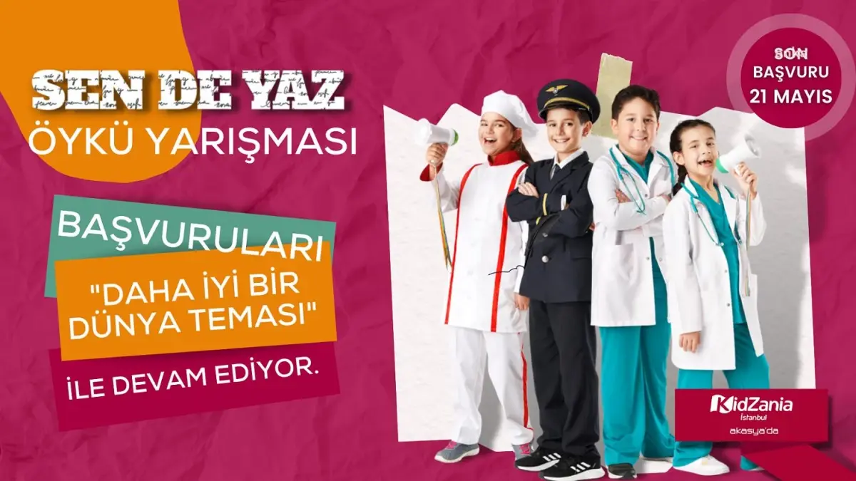 KidZania İstanbul ve Erbulak Evi Sen de Yaz Öykü Yarışması Başvurularını Başlattı