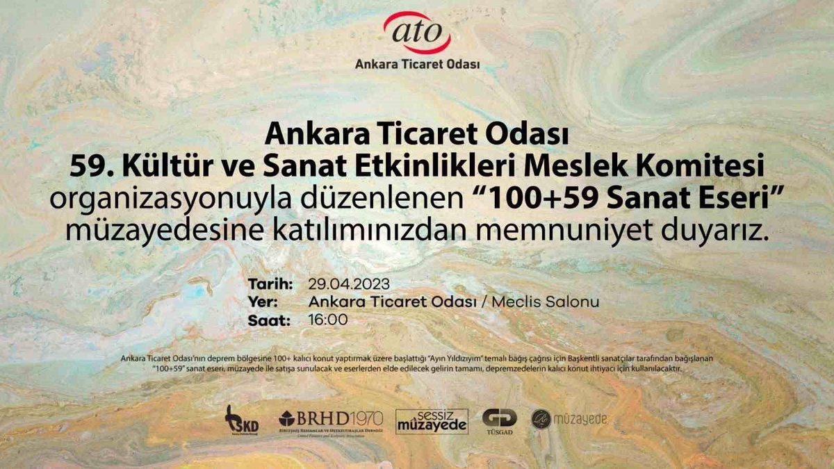 ATO\'nun "kalıcı konut bağış çağrısına" müzayedeli destek