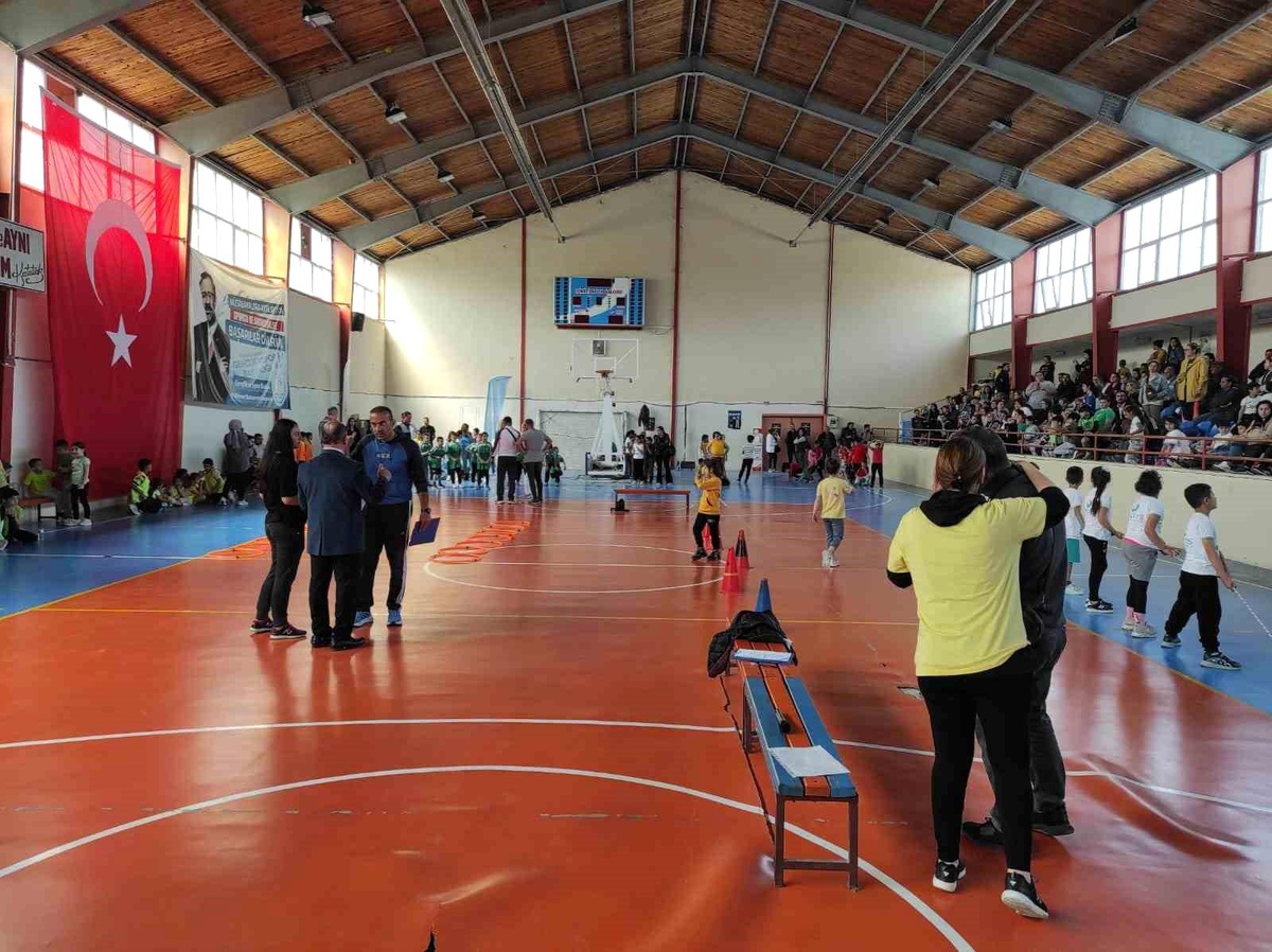 İzmir Dikili ilçesinde tüm ilkokulların katıldığı fiziksel etkinlik yarışmaları düzenlendi