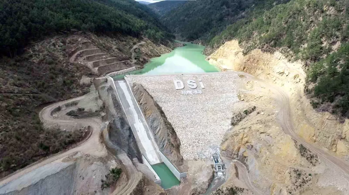 Karabük\'te Eskipazar Haslı Göleti\'nde sular yükseliyor