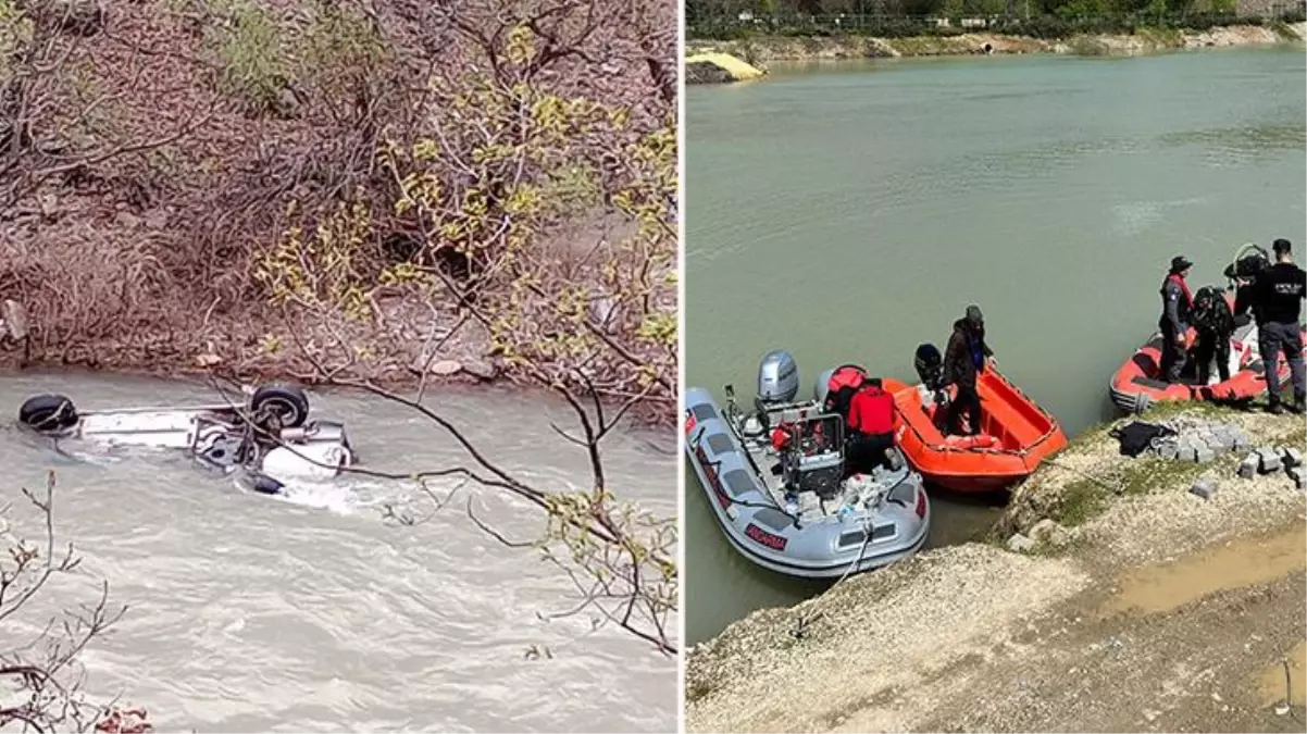 Tunceli\'deki Munzur Çayı\'nda 3 kişi için yapılan arama-kurtarma çalışmalarında geçen ay hayatını kaybeden çiftin otomobili bulundu!