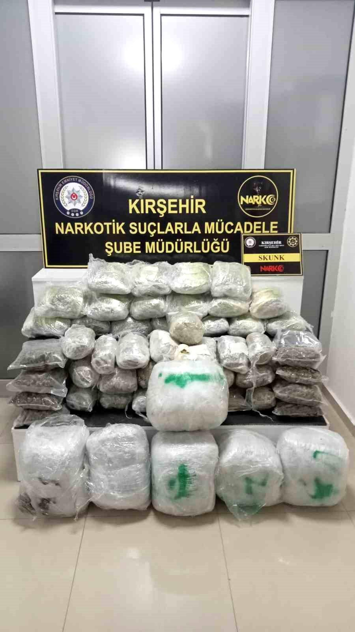 Kırşehir\'de Rekor Miktarda Uyuşturucu Madde Ele Geçirildi