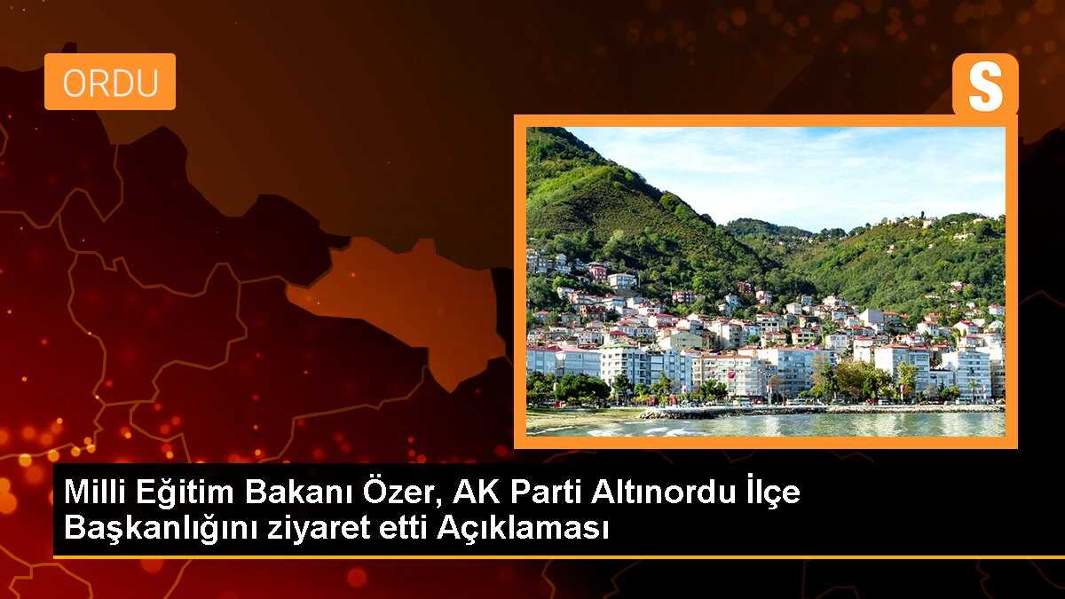 Milli Eğitim Bakanı Mahmut Özer, seçimlere ilişkin açıklamalarda bulundu