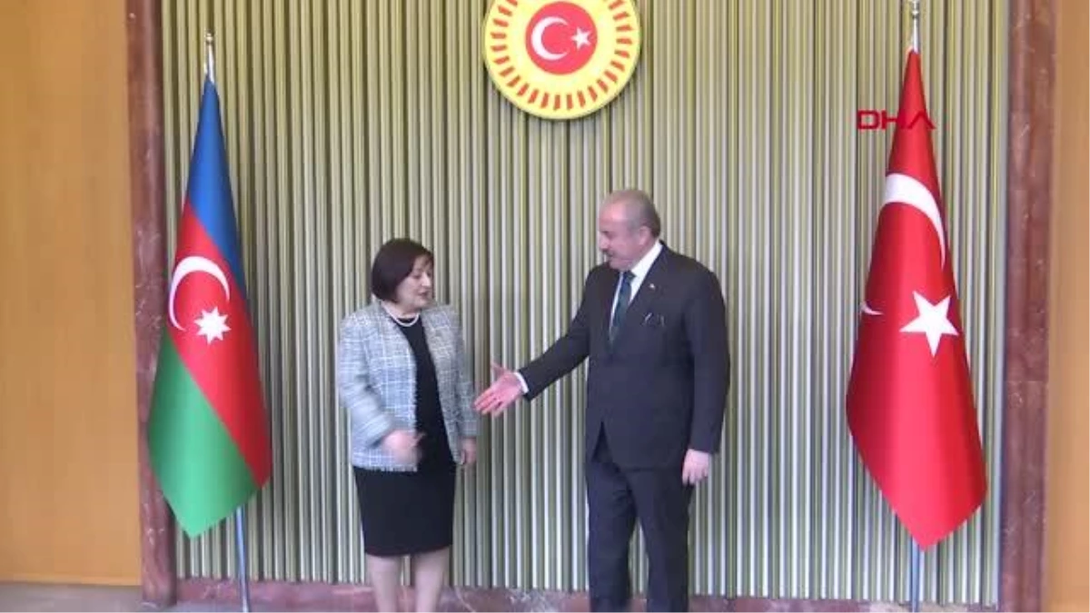 TBMM Başkanı Mustafa Şentop, Azerbaycan Milli Meclisi Başkanı Sahibe Gafarova ile Görüştü