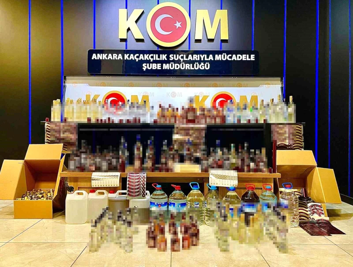Ankara\'da sahte alkollü içki imalatı ve satışı yapan 3 eğlence mekanına operasyon: 3 gözaltı