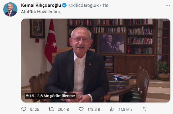 Kılıçdaroğlu'ndan Haluk Bayraktar'a 'Atatürk Havalimanı' tepkisi: Bu kadar siyasallaşmayın sevgili Haluk Bey