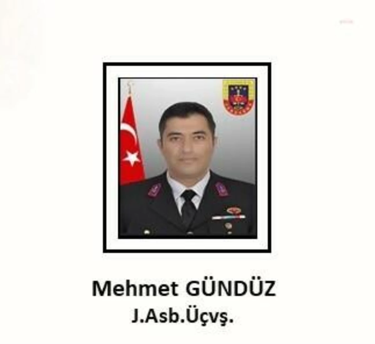 Jandarma Astsubay Üstçavuş Mehmet Gündüz şehit oldu