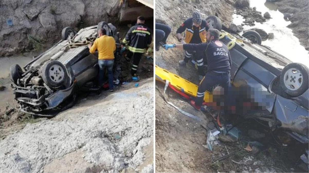 Otomobilin sulama kanalına yuvarlandığı kazada anne ve oğlu yaşamını yitirdi