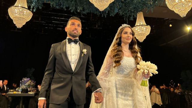 Beşiktaşlı futbolcu Umut'un düğününde Başkan Çebi'nin damat ve geline verdiği nasihat geceye damga vurdu