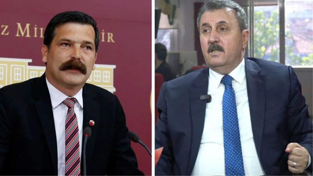 BBP lideri Mustafa Destici\'ye canlı yayında "Tito artığı" sözleri hatırlatılınca masaya vura vura konuştu